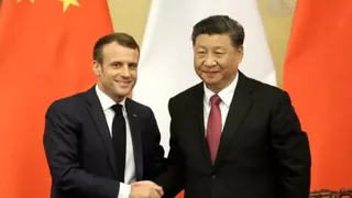 Президент Франции Эммануэль Макрон в Китае