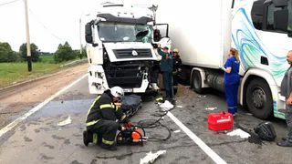 В Собинском районе столкнулись две фуры