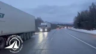 Гололедица парализовала трассу М-5 в Челябинской области