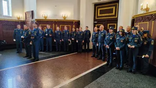 Магнитогорские пожарные помолились перед иконой "Неопалимая Купина"