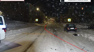 В одном из городов Коми иномарка протаранила микроавтобус