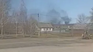 Климово обстреляли с двух боевых вертолетов, летевших на малой высоте