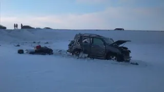 Под Рязанью "Лексус" улетел в кювет