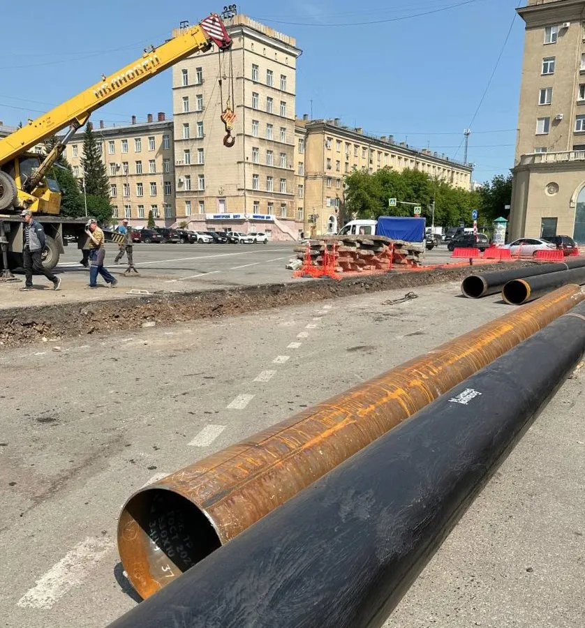 Капитальный ремонт теплотрассы на проспекте Ленина в Магнитогорске выходит на финишную прямую