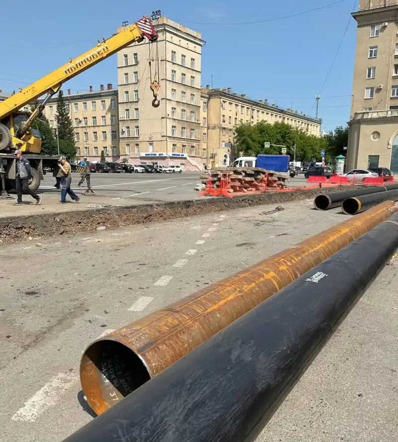 Капитальный ремонт теплотрассы на проспекте Ленина в Магнитогорске выходит на финишную прямую