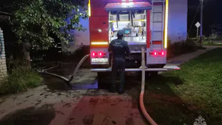 На пожаре в Александрове спасли человека