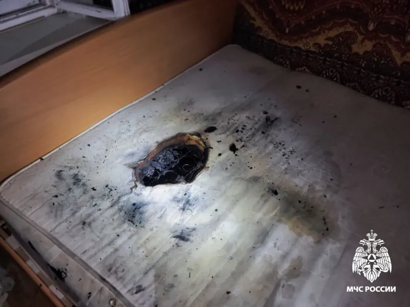 Пожарные Коми спасли женщину при пожаре в квартире