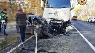 В Чувашии водитель легковушки погиб в столкновении с грузовиком