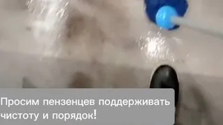 Пензенские хулиганы продолжают портить туалет на набережной Суры