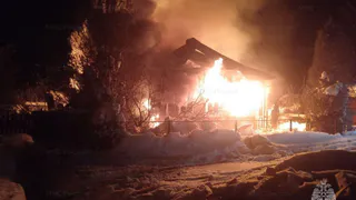 В деревне Дорофеево Судогодского района пожар охватил дом на улице Центральной