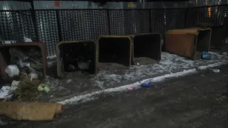 В Дашково-Песочне  валяются мусорные контейнеры