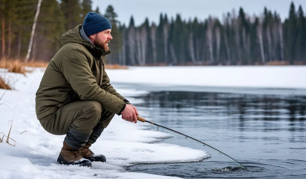 Ушлые рыбаки бурят по 2 лунки сразу - и вот зачем: окунь точно мимо не пройдет 