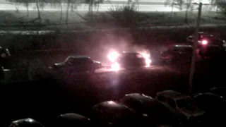 Ночью на улице Шереметьевской сгорел автомобиль