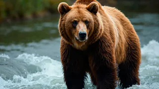 Медведь-пловец покорил воды Магнитогорска