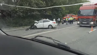 В сети появилось видео жуткого ДТП под Рязанью