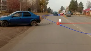 В Коми опытный водитель резким поворотом привел к тройному столкновению