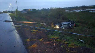 В Рязанском районе "Рено" вылетел в кювет и перевернулся: водитель погиб на месте