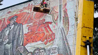 В Пензе взялись за восстановление мозаичного панно на ул. Карпинского