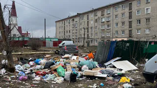 Жители Рязани пожаловались на разбросанные кучи мусора в поселке Строитель