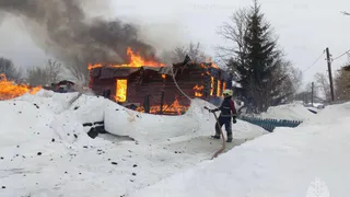 В деревне Бердищево округа Муром при пожаре в жилом доме погиб человек