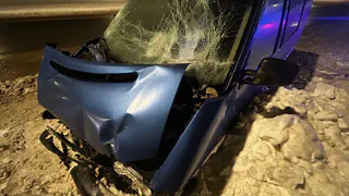 На трассе М-5 в Рязанском районе Volkswagen врезался в грузовик