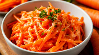 20 лет готовлю остренький морковный салат - ни разу не надоел. Выручает каждую зиму - а все благодаря соусу