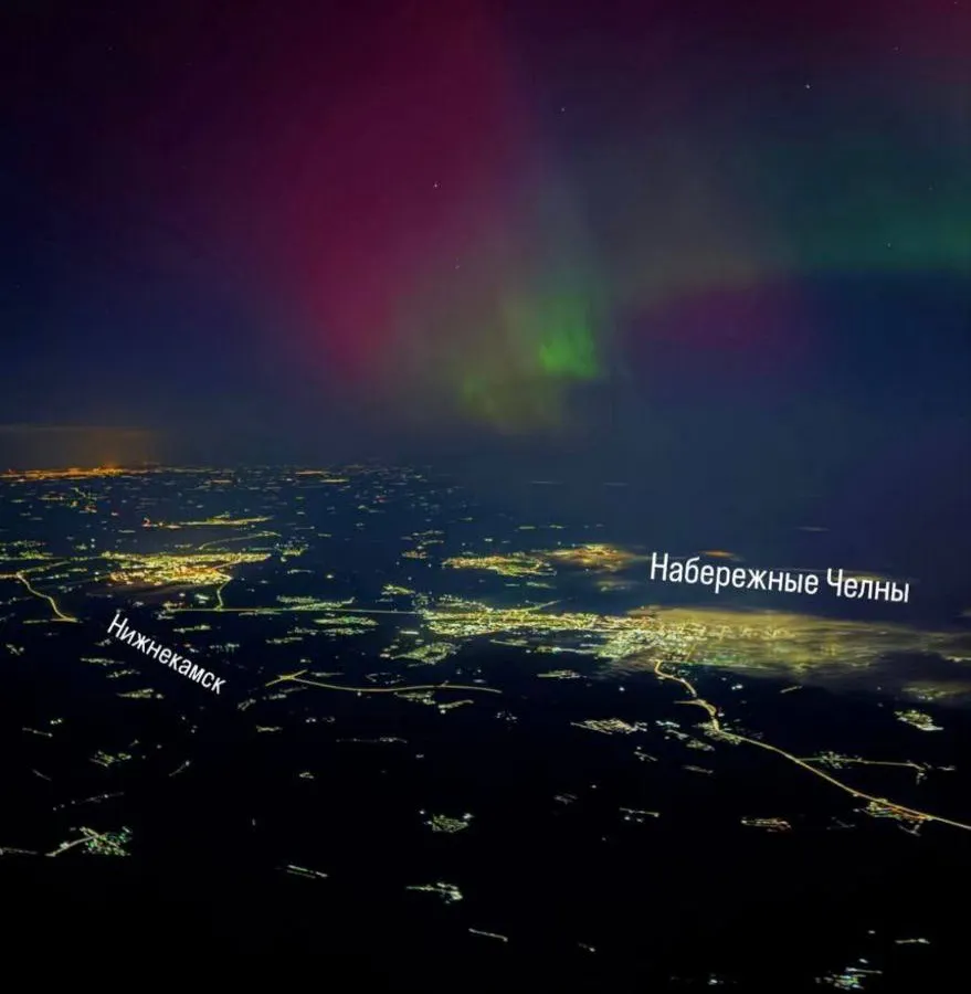 Редкое зрелище: в Татарстане наблюдали северное сияние