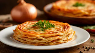 Домашняя котлама: хрустящая лепешка с луком, которую легко повторить на своей кухне
