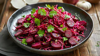 Вкусный салат со свеклой: домашних от него за уши не оттащить — простой и вкуснейший рецепт