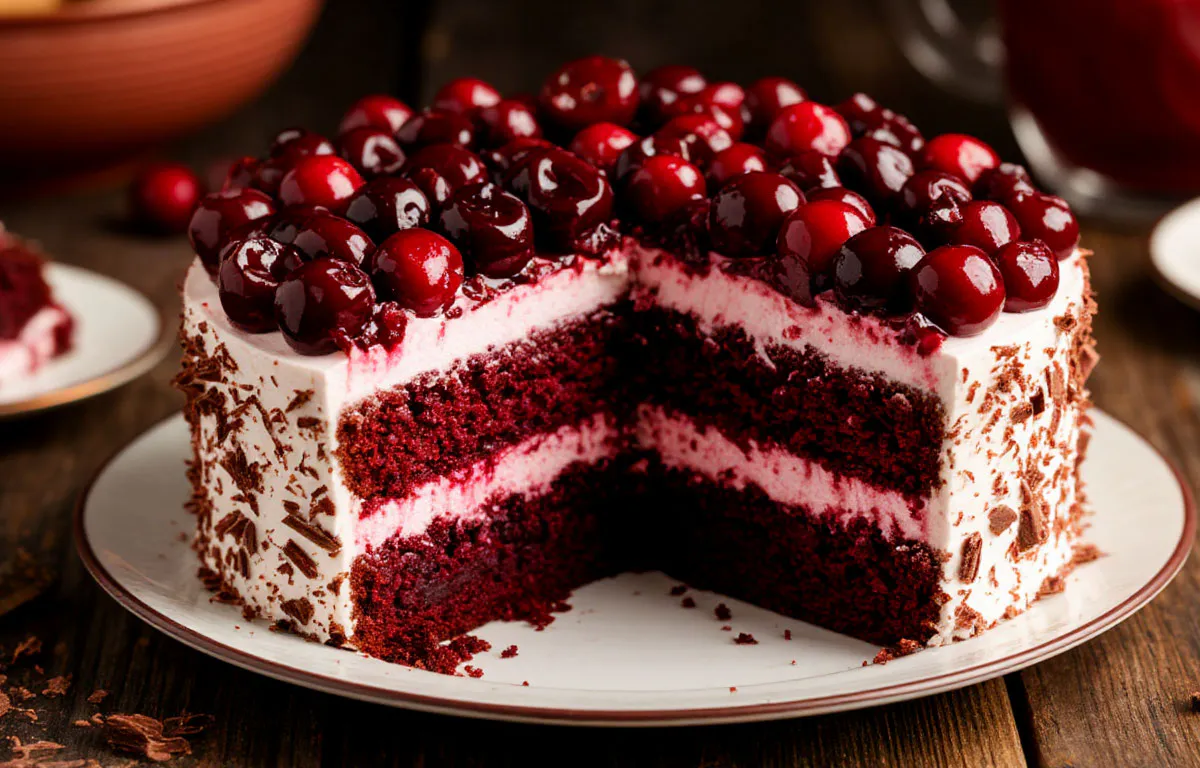 Торт «Чёрный лес» от шефа — его ждут все — из самых простых ингредиентов
