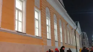В Рязани показали покрашенный фасад дома Салтыкова-Щедрина