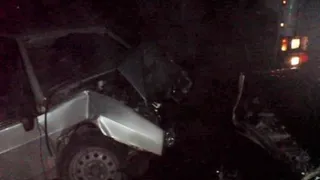 Под Рязанью столкнулись Тойота и "девяносто девятая"