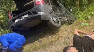 В Рязанском районе несколько человек пострадали из-за слета машины в кювет