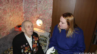 100-летнего ветерана из Рязани  поздравил  Владимир Путин