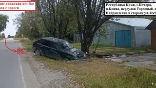 В Коми водитель без удостоверения в ДТП получил перелом позвоночника