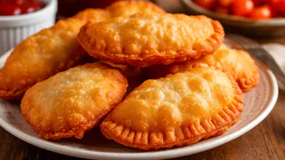Ленивые пирожки всего за 5 минут — даже духовка не понадобится: сочная начинка и золотистая корочка