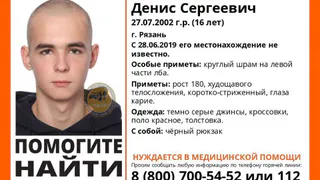 В Рязани продолжаются поиски пропавшего 16-летнего подростка