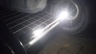 Рязанцу надоело плохое освещение на улице, поэтому он изобрел подсветку на коляску