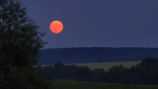 Потрясающе красная луна в ночь на 25 июня: подборка фотографий рязанцев