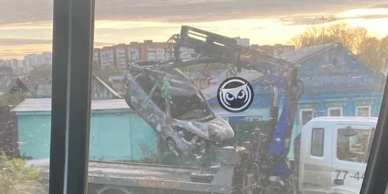 В Пензе водитель перевернувшегося и сгоревшего авто погиб на месте аварии