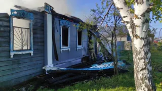 Во Владимирской области сгорел частный жилой дом