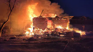 В Пронском районе сгорел дом многодетной семьи