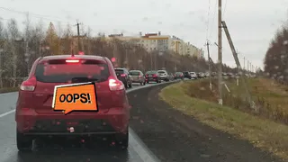 Нижнекамцы жалуются на длинные пробки