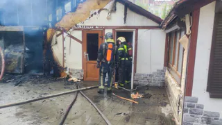 В Коврове загорелось кафе