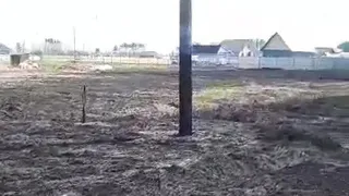 В селе Нижнекамска после пожара дымятся опоры электропередач