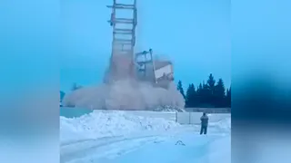 В Сасове демонтировали 12-этажное здание завода «Саста»