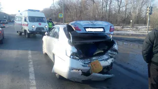Девушка на Ford въехала в Toyota на трассе М5 под Рязанью