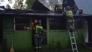 Пожарные Коми оперативно справились с возгоранием дачи в Нижнем Одесе