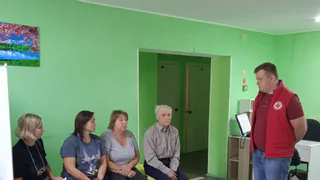 Брянское отделение «Красного Креста» посетило пункт временного размещения курских беженцев