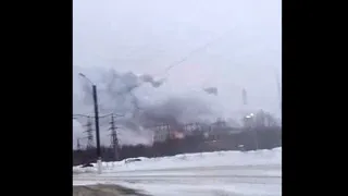 Нижнекамцы с ужасом наблюдали высокий факел огня на территории ТЭЦ-1